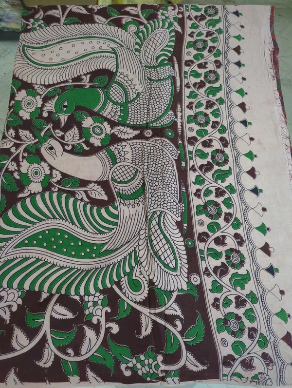 Pure Kalankari Cotton - maroon 5