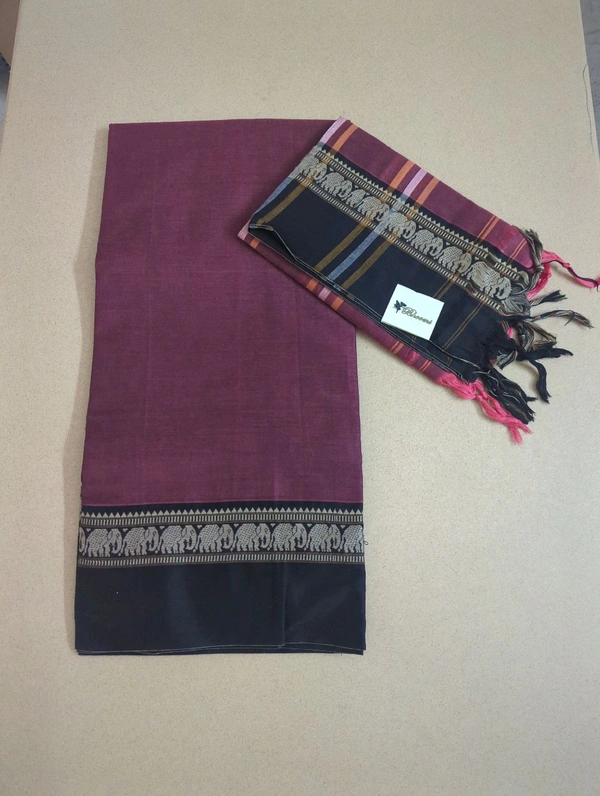 Pure Handloom Narayanapet - Maroon 6