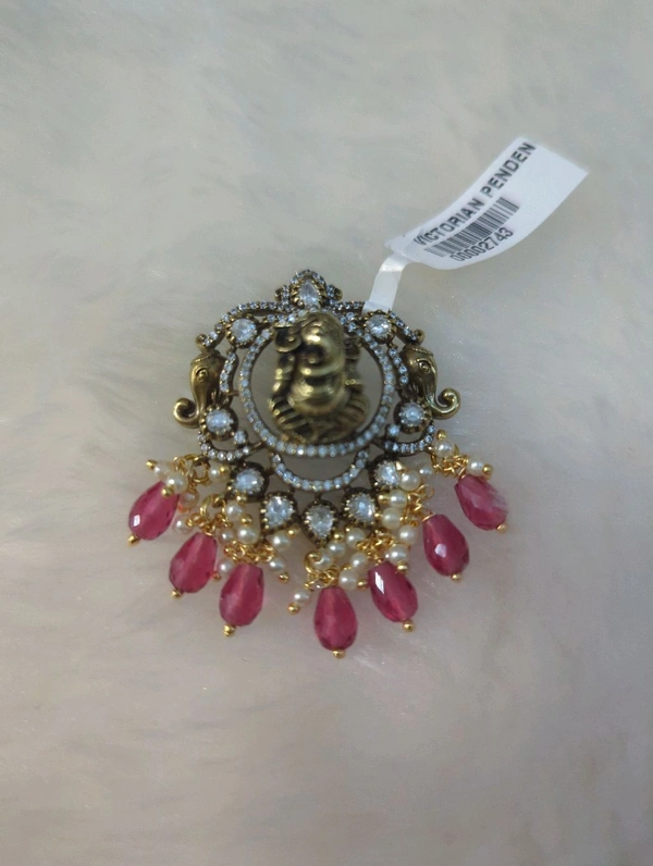 Victorian Pendent  - Red, Vz