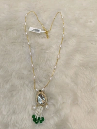 Real Fresh Water Pearls Long Chain - White, HD
