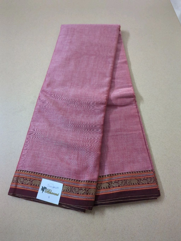 Pure Handloom Narayanapet-Elephant Designing - Sundown 1