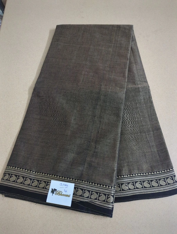 Pure Handloom Narayanapet-Mango Designing - Gray 4