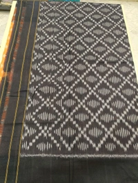 Pure Mercirised Pochampalli Cotton - Orange 1