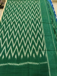 Pure Mercirised Pochampalli Cotton - Blue with green -2