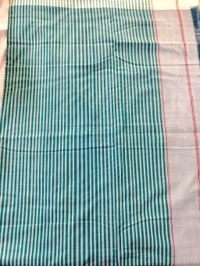 Pure Mercirised Ikkat Cotton - green