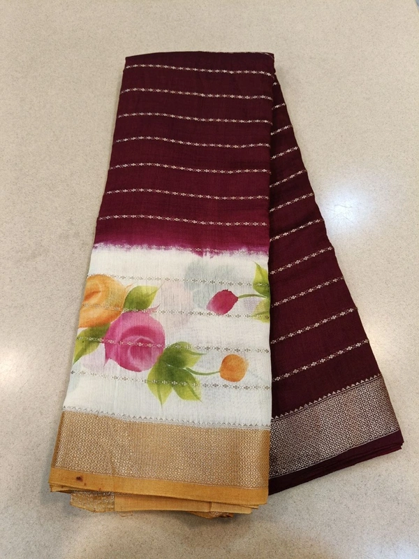 Soft Chiniya Handprint - Web Orange 15