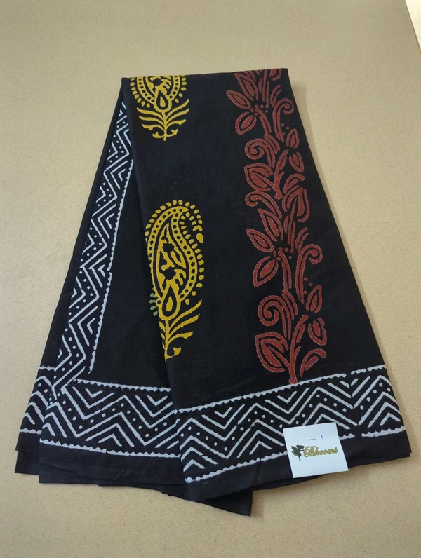 Pure Jaipure Cotton  - Black 1