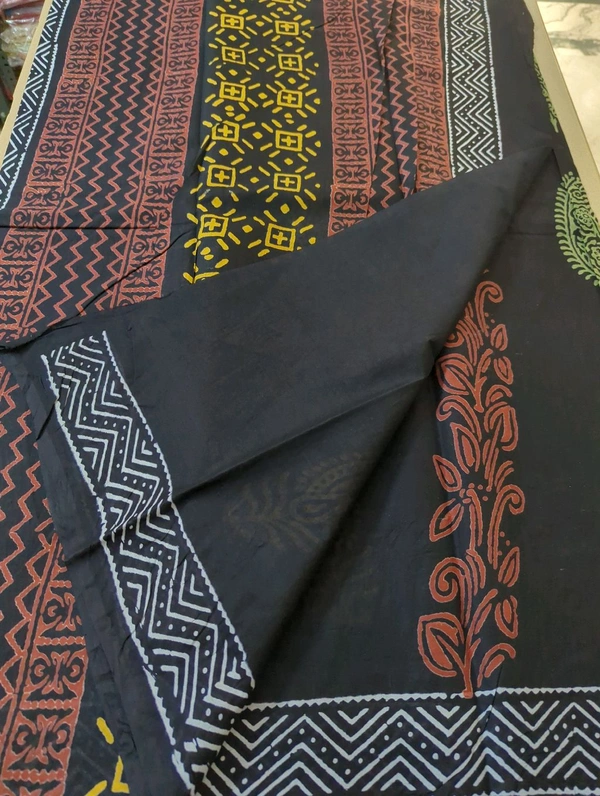 Pure Jaipure Cotton  - Black 1