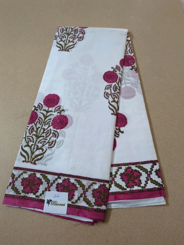 PURE JAIPURE COTTON - White
