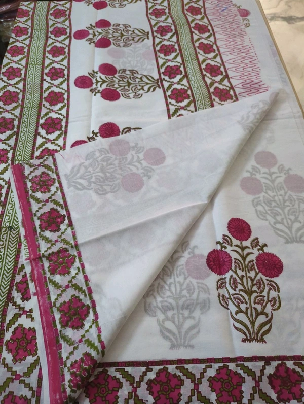 PURE JAIPURE COTTON - White