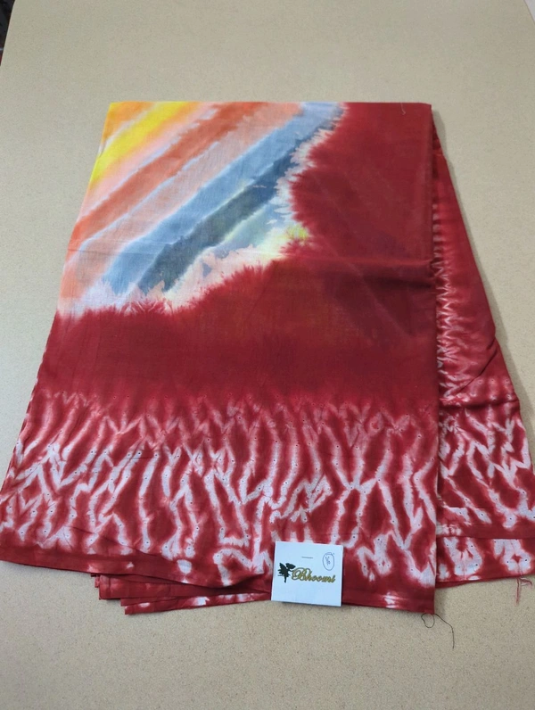 Pure Cotton Bhandhej Rainbow - White 16