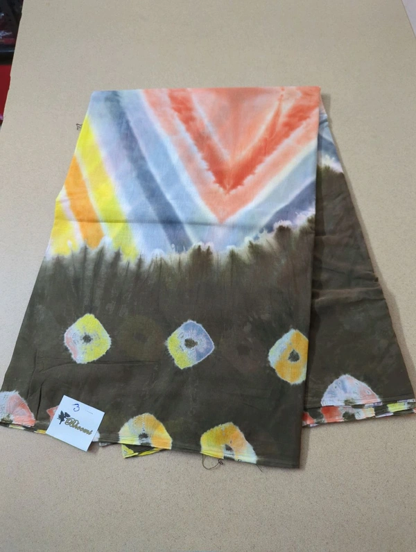 Pure Cotton Bhandhej  - Brown 3