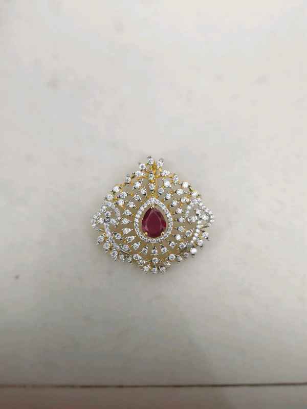 Diamond Replica Pendant  - red, vz