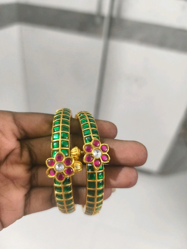 Jadau Kundan Bangles - 2.6, vz