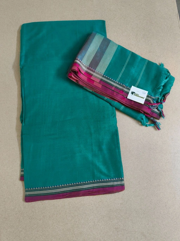 Pure Handloom Narayanapet - Teal 4