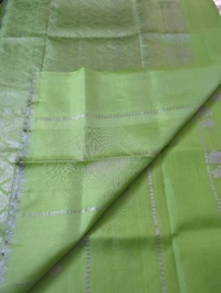 Pure Handloom Venkatagiri Pattu - Screamin' Green
