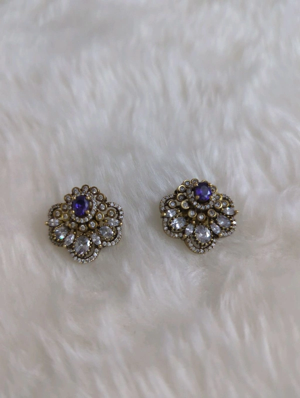 Victorian Studs - Purple