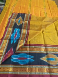 Pure Handloom Narayanapet - Tangerine