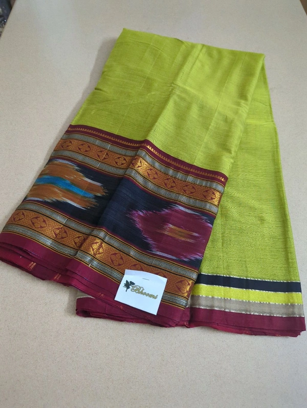 Pure Handloom Narayanapet - Forest Green