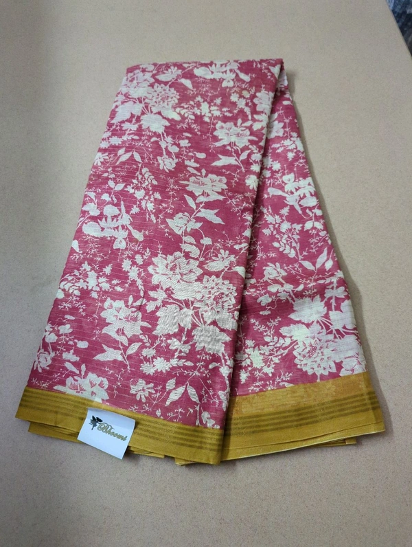 Pure Chanderi - Wild Watermelon