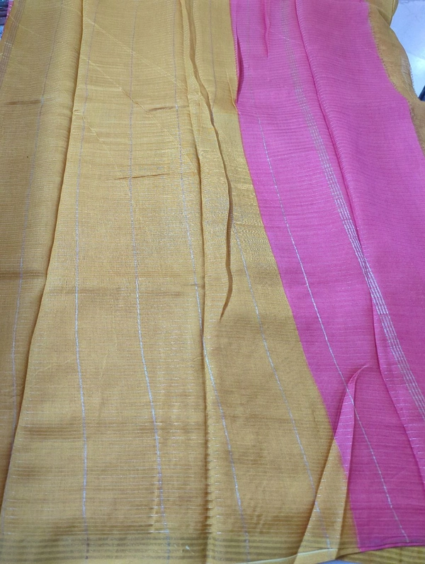 Pure Chanderi - Wild Watermelon