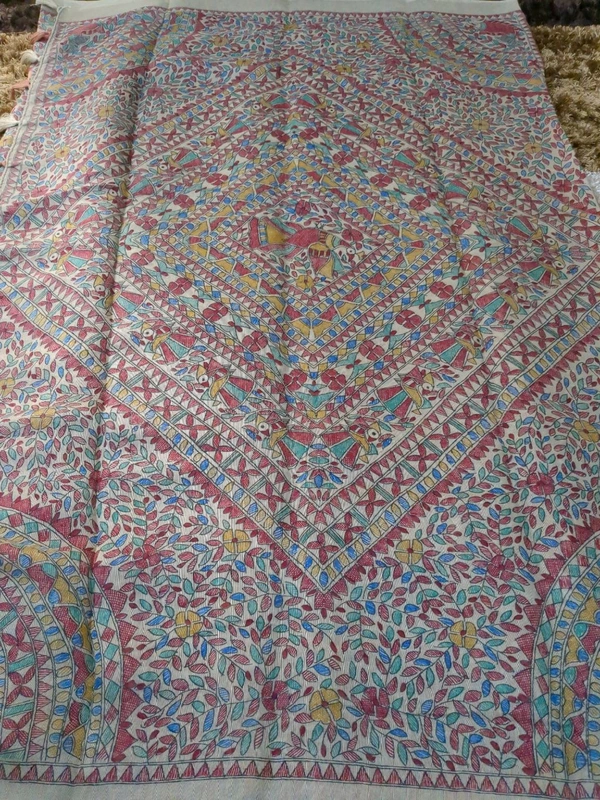 soft chanderi - orange