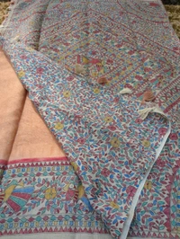 soft chanderi - orange