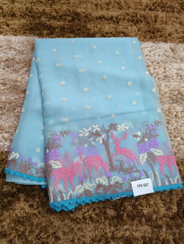 CHIFFON ORGANZA - sky blue