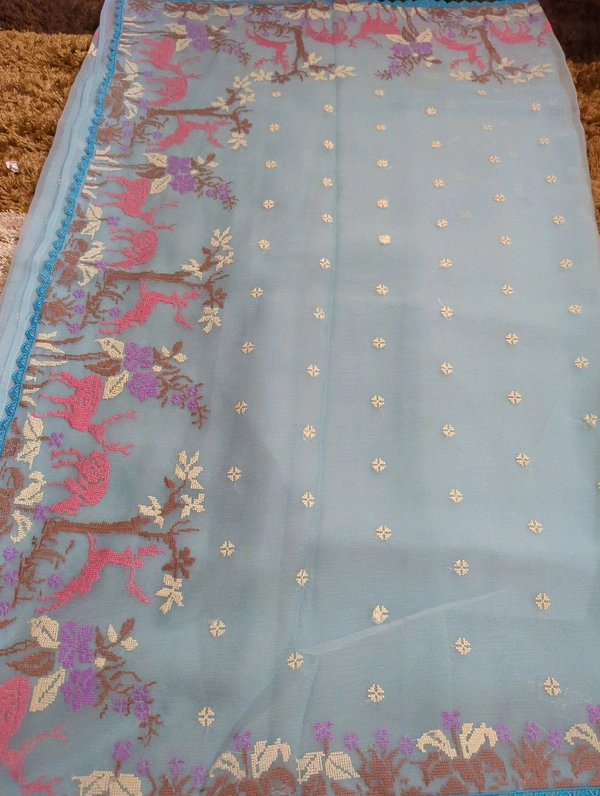 CHIFFON ORGANZA - sky blue