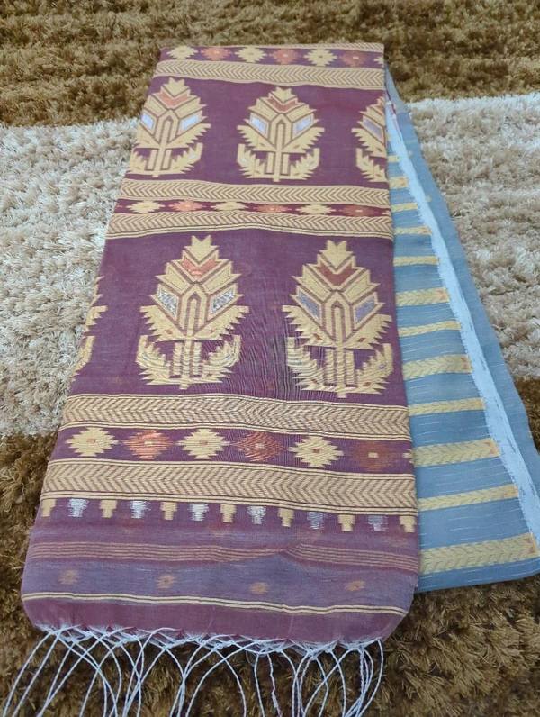 cotton  jamdhani - Gray