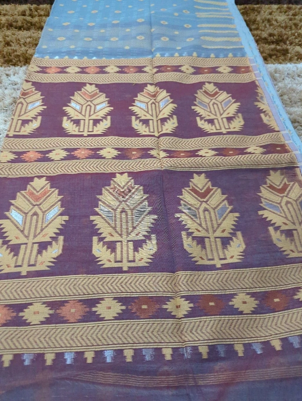 cotton  jamdhani - Gray