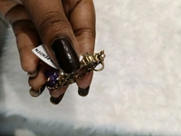 Victorian Pendent Set With Laxmidevi And Real Beads - Pigment Indigo, VZ