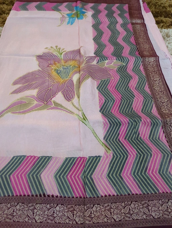 Pure Dola Weaving  - Pink