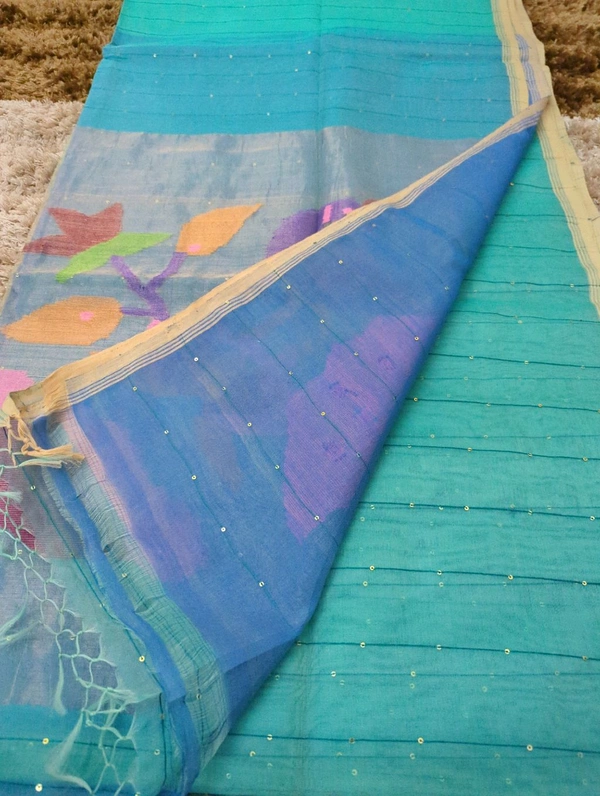 Muslin Sequence With Jamdhani Pallu - Neptune 6