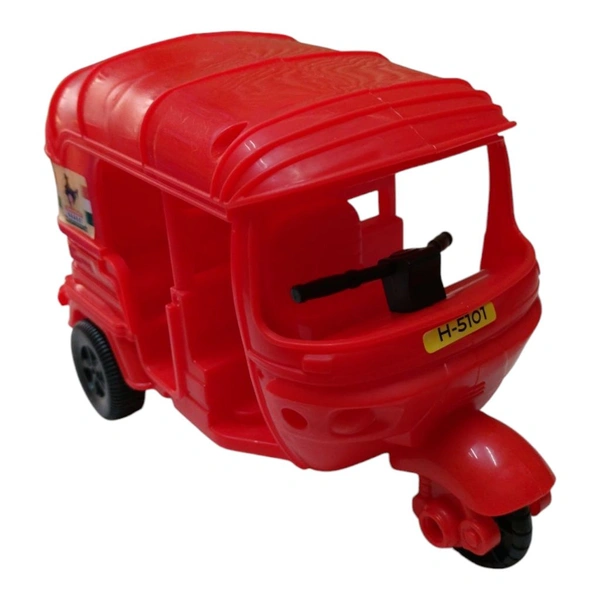 Auto Rickshaw push-and-play toy - Free Size, Red