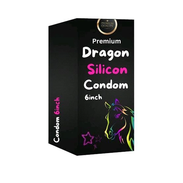 6 Inch Reusable Silicone Dragon Condom 