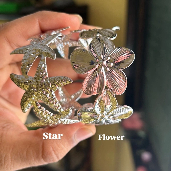 cuff kadas - flower