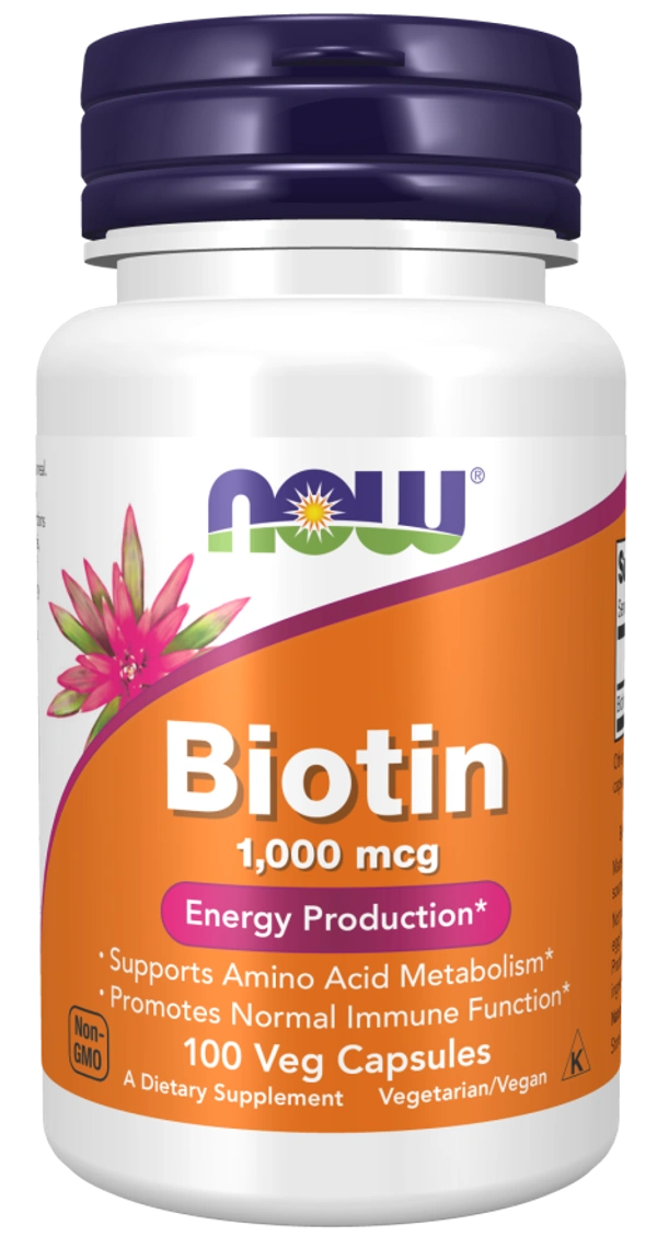 Now Biotin 1000 mcg - 100 Veg Capsules