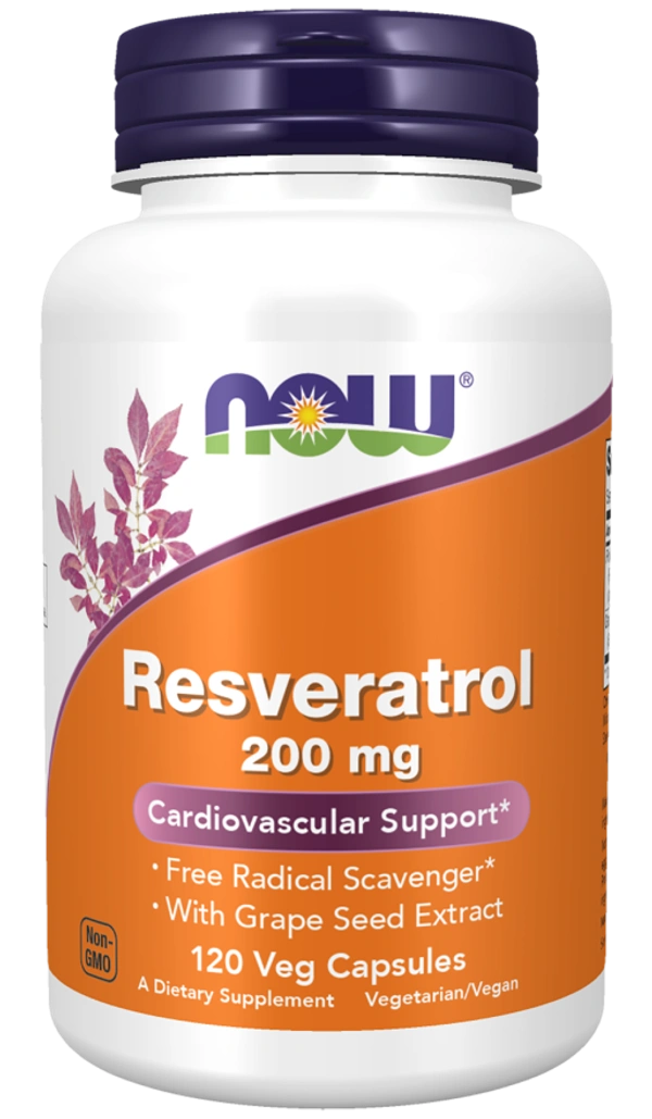 Now Resveratrol 200 mg - 120 Veg Capsules