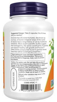 Now Graviola 500 mg - 100 Veg Capsules