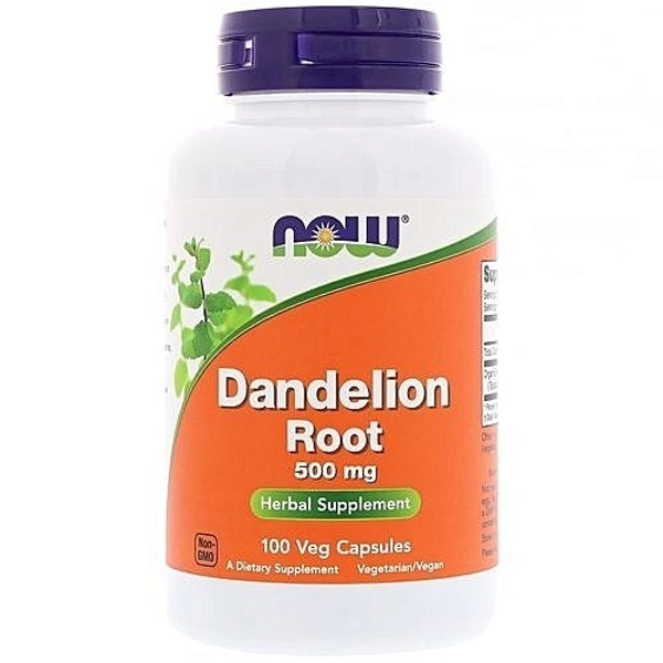 Now Dandelion Root 500 mg 100 Veg Capsules