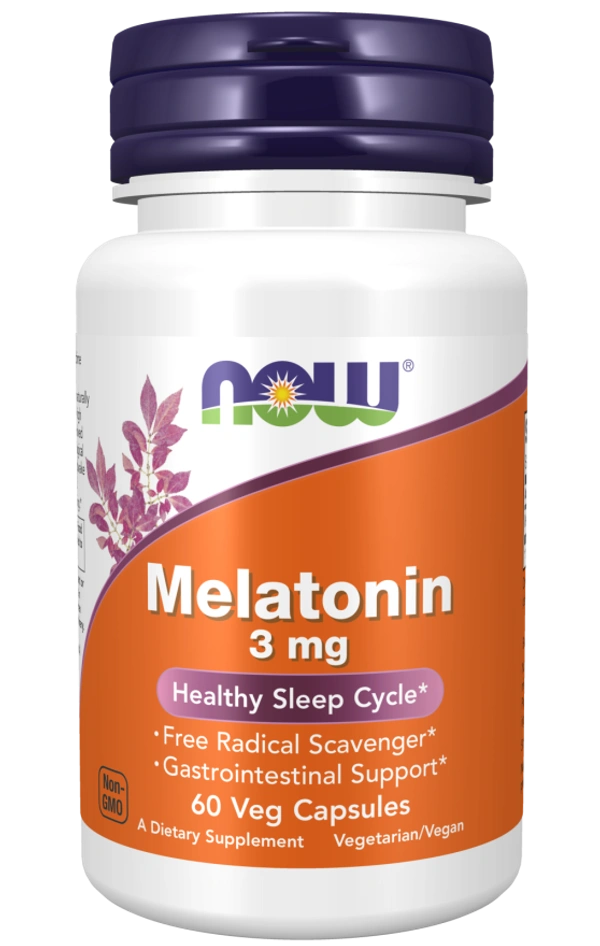 Now Melatonin 3 mg - 60 Veg Capsules