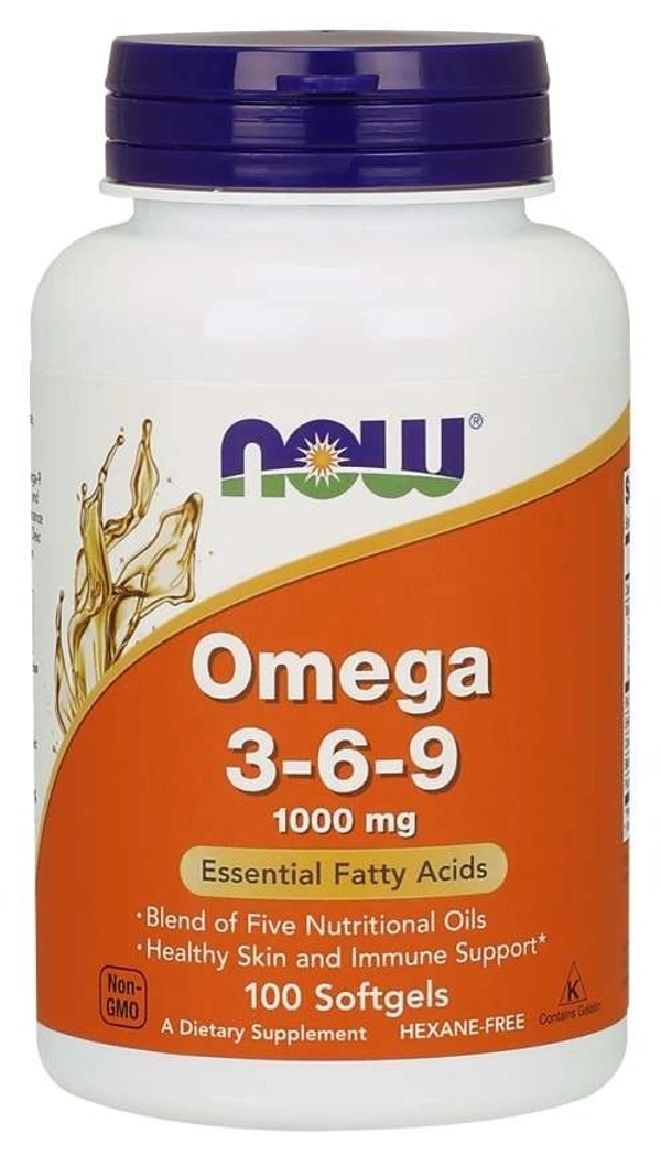 Now Omega 3-6-9, 1000 mg - 100 softgels
