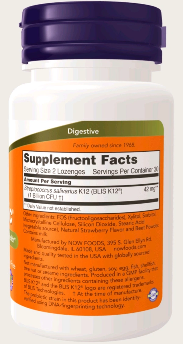 Now OralBiotic - 60 Lozenges