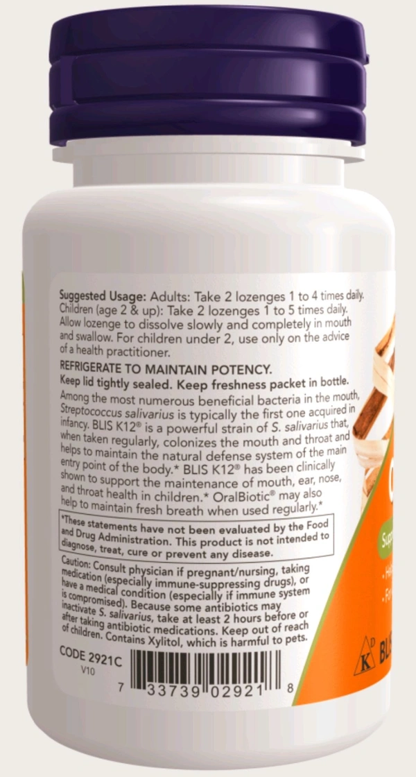 Now OralBiotic - 60 Lozenges