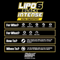 Nutrex Research LIPO-6 Black intense Old Packing - 60 Capsules