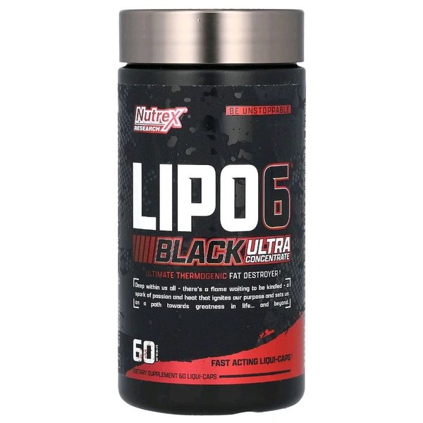 Nutrex Research LIPO-6 Black Ultra Concentrate 60 Liqui-Caps