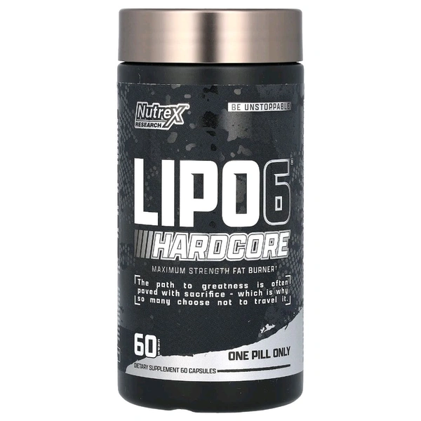 Nutrex Research LIPO-6 Hardcore - New Packing - 60 Capsules