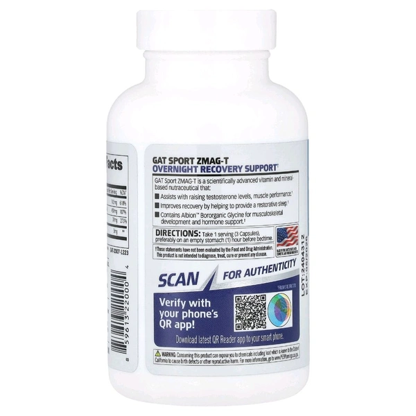 GAT Sport ZMAG-T - 90 Veg Capsules