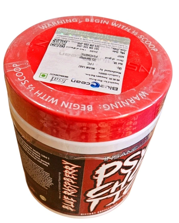 Insane Labz Psychotic - 35 servings, Blue Raspberry